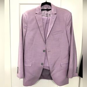 Super slim light purple/pink Topman 2 piece suit